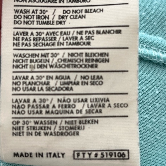 Kappa Vintage Light Blue Fleece Sleeveless Vest size medium - Picture 6 of 6